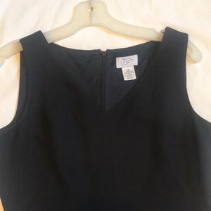 Ann Taylor loft black sleeveless dress sz 6